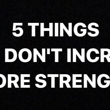 5 THINGS THAT WON’T INCREASE YOUR CORE STRENGTH